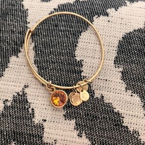 Alex and Ani stackable birthstone bracelet